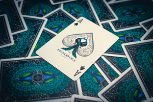 Peacocks Playing Cards